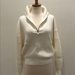 H&M Conscious Label Knit Quarter Zip Pullover